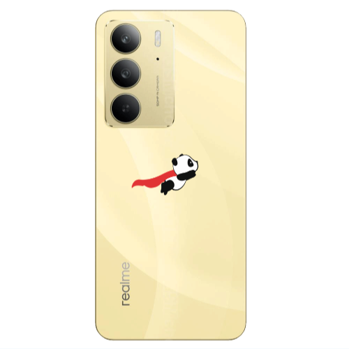 Realme C 75 kite flying panda Transparent Silicone TPU Θήκη