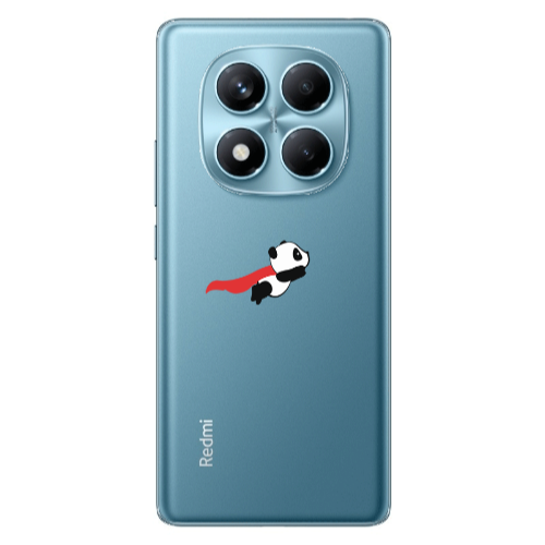 Xiaomi Redmi Note 14 Pro kite flying panda Transparent Silicone TPU Θήκη