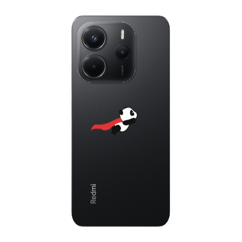 Xiaomi Redmi Note 14 kite flying panda Transparent Silicone TPU Θήκη
