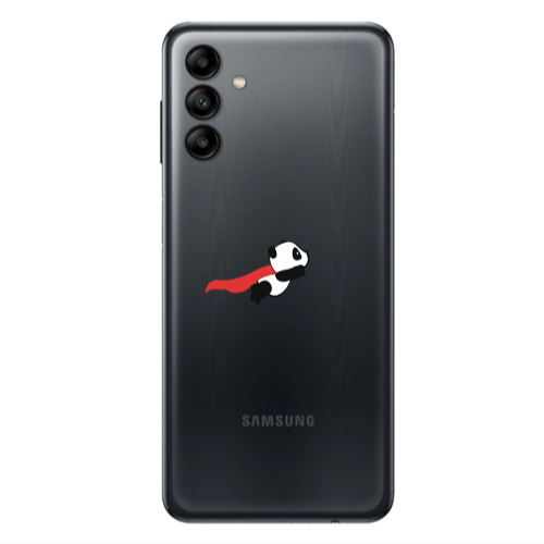 Samsung A04S kite flying panda Transparent Silicone TPU Θήκη