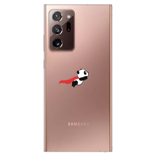 Samsung Note 20 Ultra kite flying panda Transparent Silicone TPU Θήκη