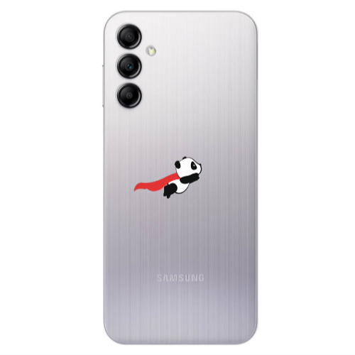 Samsung A24 kite flying panda Transparent Silicone TPU Θήκη