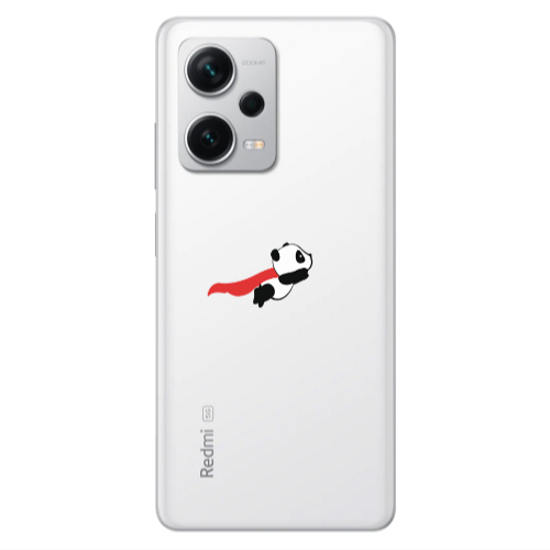 Xiaomi Redmi Note 12 5G kite flying panda Transparent Silicone TPU Θήκη