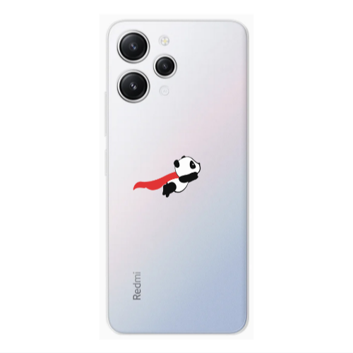 Xiaomi Redmi 12 kite flying panda Transparent Silicone TPU Θήκη