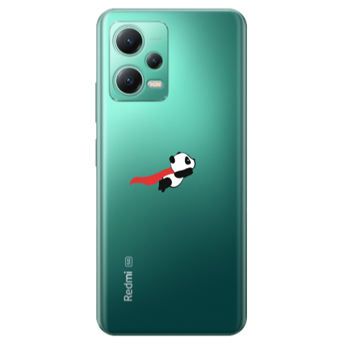 Xiaomi Redmi Note 12 Pro Plus 5G kite flying panda Transparent Silicone TPU Θήκη