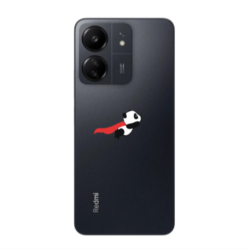 Xiaomi Redmi 13C kite flying panda Transparent Silicone TPU Θήκη