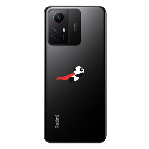 Xiaomi Redmi Note 12s kite flying panda Transparent Silicone TPU Θήκη