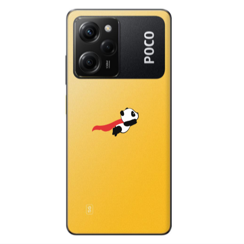 Xiaomi Poco X5 Pro kite flying panda Transparent Silicone TPU Θήκη