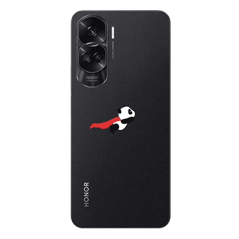 Honor 90 Lite 5G kite flying panda Transparent Silicone TPU Θήκη