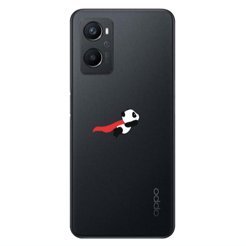 Oppo A 96 kite flying panda Transparent Silicone TPU Θήκη