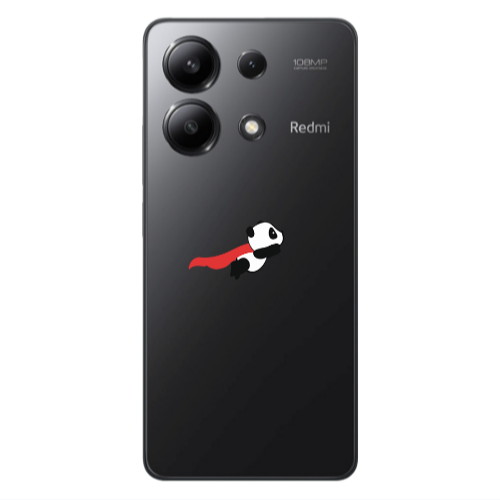 Xiaomi Redmi Note 13 4G kite flying panda Transparent Silicone TPU Θήκη