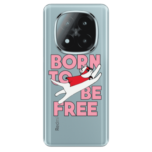 Xiaomi Redmi Note 14 Pro + 5g Born Free Transparent Silicone TPU Θήκη