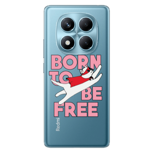 Xiaomi Redmi Note 14 Pro Born Free Transparent Silicone TPU Θήκη