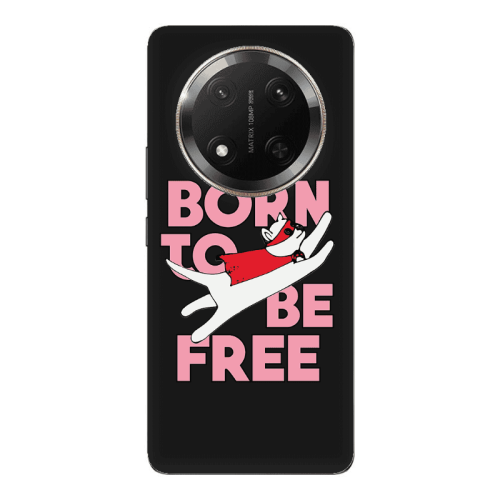 Honor Magic 7 Lite Born Free Black Colored Silicone TPU Θήκη