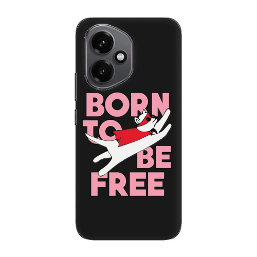Honor Magic 400 Born Free Black Colored Silicone TPU Θήκη