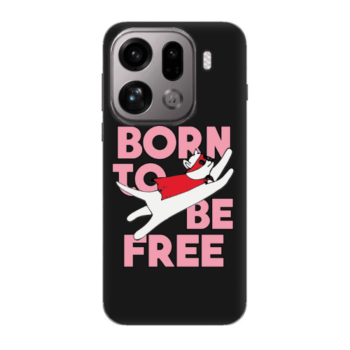 Oppo Find X9 Pro Born Free Black Colored Silicone TPU Θήκη