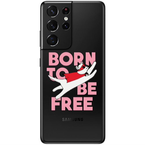 Samsung S21 Ultra Born Free Transparent Silicone TPU Θήκη