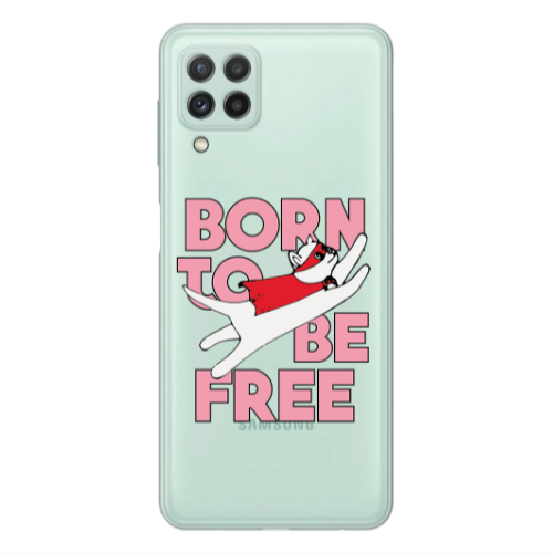 Samsung A22 4G Born Free Transparent Silicone TPU Θήκη