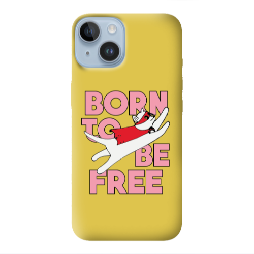 Apple iPhone 14 Plus Born Free Yellow Colored Silicone TPU Θήκη