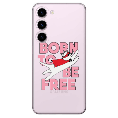 Samsung S23 Plus Born Free Transparent Silicone TPU Θήκη