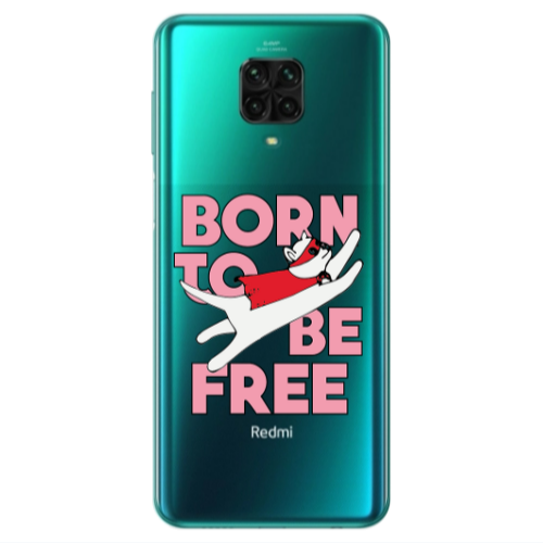 Xiaomi Redmi Note 9S Born Free Transparent Silicone TPU Θήκη