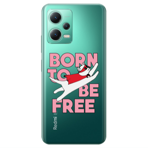 Xiaomi Redmi Note 12 Pro 5G Born Free Transparent Silicone TPU Θήκη
