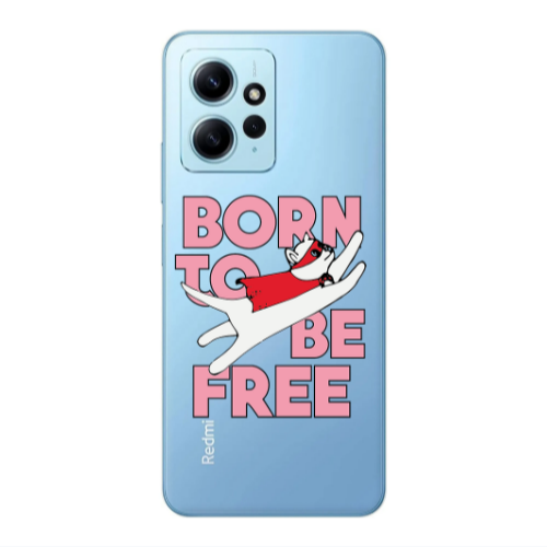 Xiaomi Redmi Note 12 4G Born Free Transparent Silicone TPU Θήκη