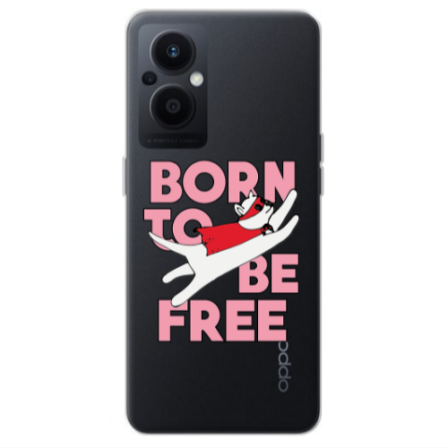 Oppo Reno 7 Lite Born Free Transparent Silicone TPU Θήκη