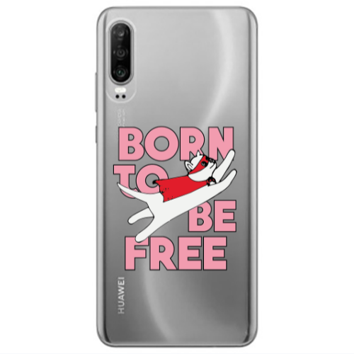 Huawei P30 Born Free Transparent Silicone TPU Θήκη