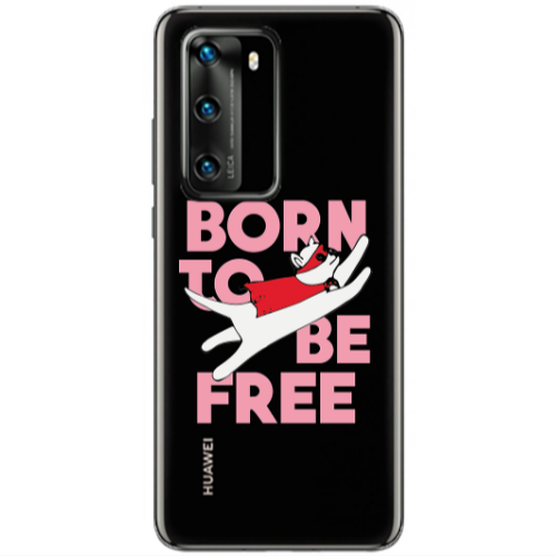 Huawei P40 Born Free Transparent Silicone TPU Θήκη