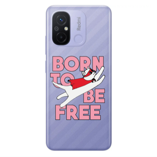 Xiaomi Redmi 12C Born Free Transparent Silicone TPU Θήκη