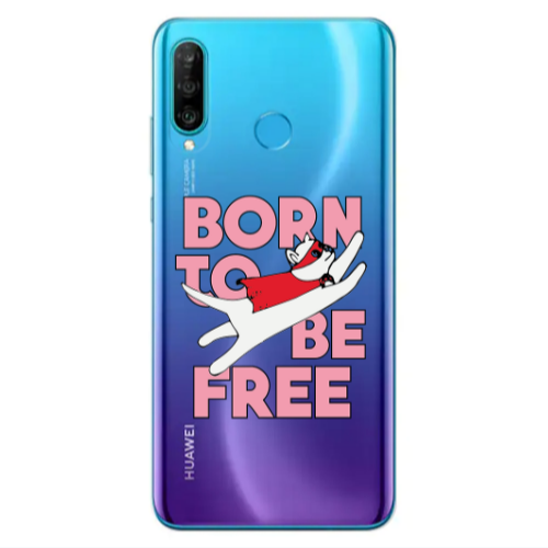 Huawei P30 Lite Born Free Transparent Silicone TPU Θήκη