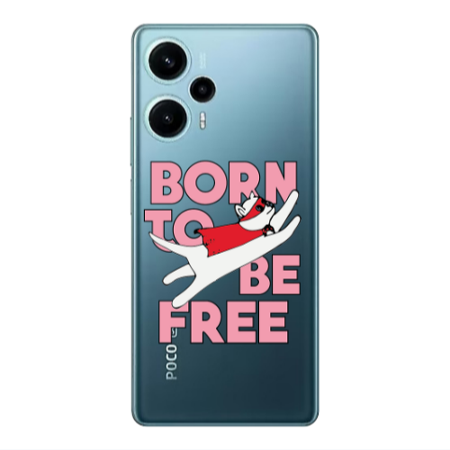 Xiaomi Poco F5 Born Free Transparent Silicone TPU Θήκη