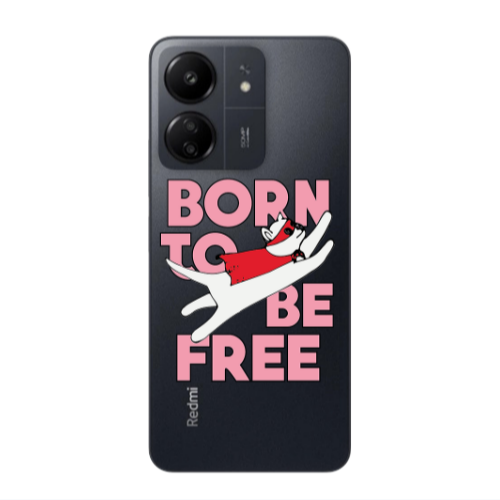 Xiaomi Redmi 13C Born Free Transparent Silicone TPU Θήκη