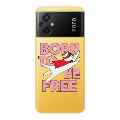 Xiaomi Poco M5 Born Free Transparent Silicone TPU Θήκη