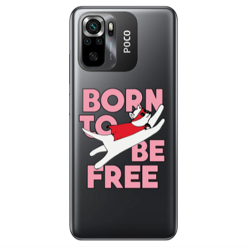 Xiaomi Poco M5 s Born Free Transparent Silicone TPU Θήκη