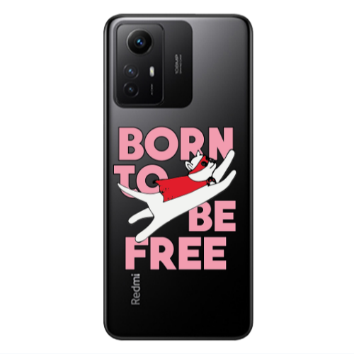 Xiaomi Redmi Note 12s Born Free Transparent Silicone TPU Θήκη