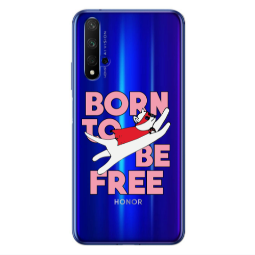 Huawei Nova 5 T Born Free Transparent Silicone TPU Θήκη