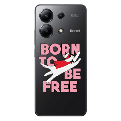 Xiaomi Redmi Note 13 4G Born Free Transparent Silicone TPU Θήκη