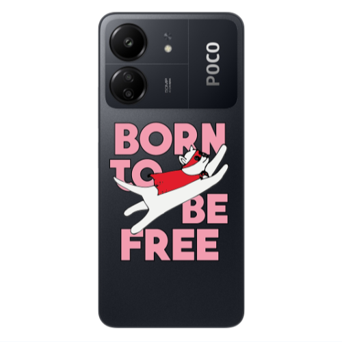 Xiaomi Poco C65 Born Free Transparent Silicone TPU Θήκη