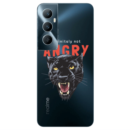 Realme C65 Pointed teeth Transparent Silicone TPU Θήκη