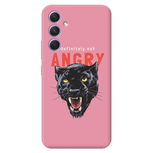 Samsung A56 Pointed teeth Pink Colored Silicone TPU Θήκη