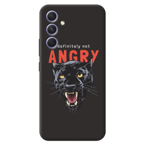 Samsung A56 Pointed teeth Black Colored Silicone TPU Θήκη