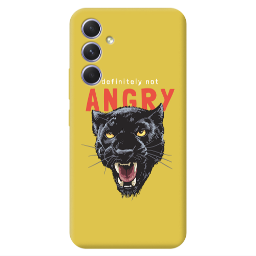 Samsung A56 Pointed teeth Yellow Colored Silicone TPU Θήκη