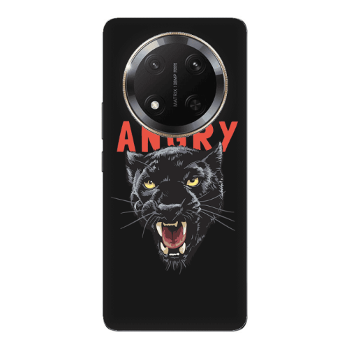 Honor Magic 7 Lite Pointed teeth Black Colored Silicone TPU Θήκη