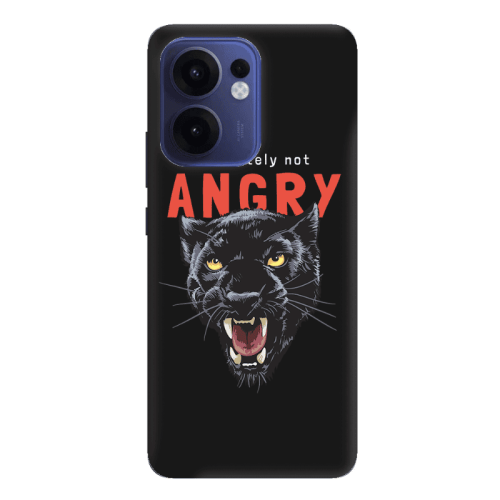 Oppo Reno 13 F Pointed teeth Black Colored Silicone TPU Θήκη