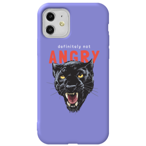Apple iPhone 11  Pointed teeth Purple Colored Silicone TPU Θήκη