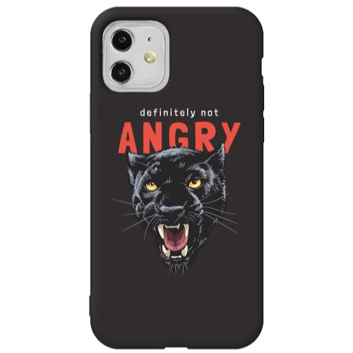 Apple iPhone 11  Pointed teeth Black Colored Silicone TPU Θήκη