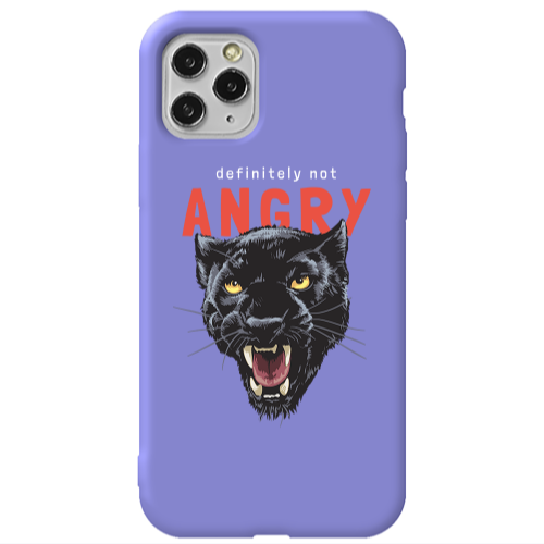 Apple iPhone 11 Pro Pointed teeth Purple Colored Silicone TPU Θήκη