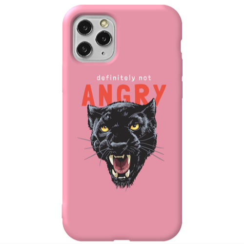 Apple iPhone 11 Pro Pointed teeth Pink Colored Silicone TPU Θήκη